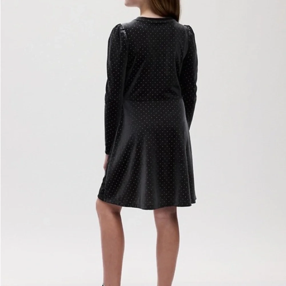 NEW Gap Kids Puff Sleeve Velvet Skater Dress‎